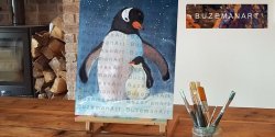 Penguin Painting & Cocktails Worksop 1-4 Sunday 24th November